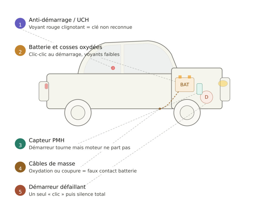 5 causes les plus fréquentes d'une panne sur clio 2